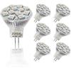 JSVSAL - Set di 6 lampadine LED MR11 GU4 da 3 W, attacco a due pin, 9-24 V AC/DC MR11, attacco a due pin, attacco da 20 W/30 W, colore: blu