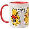 Widdop and Co Disney Winnie The Pooh Tazza - Rosso/Bianco | Tazza da tè e caffè in gres porcellanato smaltato con icone e cattivi (325 ml)