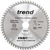 Trend Lama per sega circolare CraftPro Thin Kerf TCT, diametro 215 mm x 40 denti x foro 30 mm, punta in carburo di tungsteno, CSB/21560