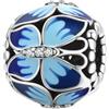 Yashuo Ciondolo a forma di animale in argento Sterling per braccialetti Pandora (perline a forma di farfalla)
