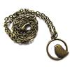 Miniblings Uccellino sotto Catena Collana di 50 cm Uccellino Circle Mini Bronzo - Gioielli a Mano - in Bronzo Catena a Maglia