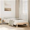 EDNRSOG Letto in legno massiccio extra lungo, 90 x 220 cm, in legno di pino, senza materasso, con rete a doghe e gambe stabili per un sonno riposante