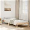 EDNRSOG Letto in legno massiccio, extra lungo, senza materasso, 80 x 210 cm, in legno di pino con rete a doghe e gambe stabili per un sonno riposante