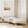 EDNRSOG Letto in legno massiccio, extra lungo, senza materasso, 80 x 220 cm, in legno di pino con rete a doghe e gambe stabili per un comfort ottimale durante il sonno