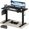 Airfish Scrivania Regolabile in Altezza 140×80cm, Scrivania Regolabile Elettricamente con Presa USB-C e Custodia Integrata per Cavi