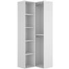 DEKIT GRUPO RIMOBEL SUIT - Armadio-vestito angolare con retro reversibile - BIANCO/ROVERE NATURALE - 205 x 84,5 x 84,5 cm