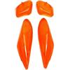 cyclingcolors 4x lente freccia protezione in plastica per lente indicatore di direzione anteriore posteriore arancione per moto scooter ciclomotore compatibile con mbk booster yamaha bw's
