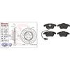 Brembo Xtra 09.A820.1X - Disco Freno Forato Anteriore, Set Di 1 & P 85 113 - Pastiglia Freno - Anteriore