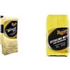 MEGUIAR'S X2035EU Panno in Microfibra Supreme, Confezione Risparmio da 6, Giallo & X1804EU Detailing Mitt, Guanto Detailing
