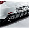 Motordrome Paraurti posteriore (Diffusore) compatibile con Alfa Romeo Giulietta 2010- (Scarico singolo sinistro) (ABS)