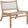 Ethnicraft - Poltrona bassa Jack outdoor - Beige - Teak massello - Designer Jacques Deneef