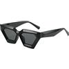 LJCZKA Occhiali da Sole Occhi di Gatto di Quadrati Donna Uomo, Occhiali da Sole Vintage Flat Top Occhiali Quadrati Piccoli con Montatura Spessa