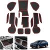 LUWU Compatibile con Nuovo Suzuki S-Cross Hybrid 2022-2025 2026 Tappetini Antiscivolo Tappetini in Gomma per Console Centrale AntiscivoloBicchieri Tappetino Suzuki S-Cross III Accessori (Rosso)