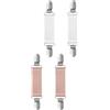 Elitecran 4 Pezzi Elastiche per Maglione, Cardigan e Sciarpa - Regolabili Clip per Colletto e Guanti - Fermagli Fissi per Camicie, Scialle e Cappello