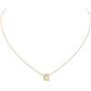 ChicSilver Collanina Argento 925 Donna Iniziale Collanina con Iniziale Donna G Collane Placcato Oro in Argento con Iniziale G con Confezione Regalo