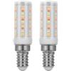 I-SHUNFA Lampadina LED WI-FI Smart E14 RGB, 4W, 400LM AC 230V, cambio colore con sincronizzazione musicale, 16 milioni di colori fai da te, multicolore dimmerabile, (2 pezzi* Bianco latte)