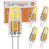 I-SHUNFA Confezione da 5 lampadine G4 LED 1,2W 140 lumen bianco freddo 6000k12V Sostituzione lampadina LED g4 15w alogena per camera da letto, sala da pranzo, ufficio