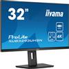 iiyama ProLite XUB3293UHSN-B5 Monitor PC 80 cm [31.5] 3840 x 2160 Pixel 4K Ultra HD LCD Nero (iiyama - a LED 31.5 @ 60 Hz IPS 350 cd/mÃ‚Â² 1000:1 4 ms HDMI, DisplayPort, USB-C altoparlanti ne [XUB3293UHSN-B5]