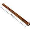 ruiruiNIE Flauto di bambù, Tradizionale Strumento a fiato Musicale Cinese Fatto a Mano a 6 Fori con Flauto in Legno