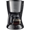 Philips Daily Collection Macchina per Caffè - 1000 W, Con Caraffa in Vetro, Spegnimento Automatico, Capacità di 1,2 Litri, Nero e Metallo (HD7462/20)