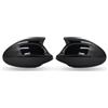 BHGMGEBLV Side Mirror Cap Per BMW Serie 1 3 E81 E82 E87 E88 E90 E91 E92 E93 2005-2009 Auto Ala Laterale Copertura Dello Specchio Retrovisore Caps Nero Calotte Specchietto(ABS Black)