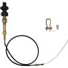 eletech Cavo per cambio di Comando Motore per barche motozappa Trattori rasaerba decespugliatore escavatore moto cavo acceleratore tagliaerba universale di controllo manuale (2m cavo lunghezza)