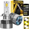 NHHEO Lampadina LED H7, CANBUS Senza Errori H7 LED Controllo Tramite App Intelligente Luminosità&Temperatura di Colore 3000K-6500K 150W 800% Super Luminoso Connessione Bluetooth(2 Pz)