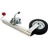 trailer parts4u Ruota di appoggio Alko + fascetta di serraggio 150 kg di carico 48 mm Ø Ruota di timone per rimorchio Supporto Alko