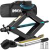 IMAYCC Kit cric per Mercedes Benz, 2,5 t cric a forbice con 2 cuscinetti in gomma per martinetti, accessori Mercedes, Sollevatore auto in acciaio resistente, Kit di emergenza per pneumatici portatile