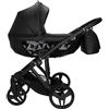 Junama Passeggino Diamond Classic 2in1 3in1 4in1 (03 - nero, 4in1 con base ISOFIX)