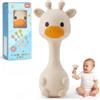 Joyvity Giochi Neonato 0-3 mesi, Sonaglio Giochi Neonato 3-6 6-9 mesi, Montessori Giocattoli Bambino 0-6 Mesi Giochi Montessori 1 anno Giochi Sensoriali per Regali (Beige)