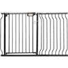VEVOR Cancelletto di Sicurezza per Bambini per Scale Porte Corridoi Larghezza Espandibile 75-123 cm Altezza 76 cm, Cancello di Sicurezza Senza Forare Ampia Apertura 53 cm a 180° Colore Nero