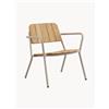SACKit Sedia con braccioli da giardino in legno di teak Kirra