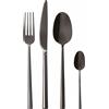 SAMBONET SET POSATE, ROCK PROMO NERO PVD, Set 24 pezzi