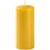 Cereria Di Giorgio - 12 Candele Cero - Diametro 5 cm Altezza 15 cm - Colore Senape - Durata 48 ore - Non Profumate