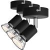 Philips LED Faretto Integrato Limbali, 50W, Nero, Nessuna lampadina inclusa, 1 pezzo (Confezione da 3)