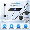 Fodsports Interfono Bluetooth per Casco Moto Fodsports F2, Comunicazione Wireless 1000m, Impermeabile IP67