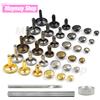 NONE 100 set 5-15mm doppio cappuccio rivetti perno in metallo rotondo chiodo rivetto per scarpe borsa cintura panno indumento accessori artigianali in pelle con strumento