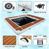 NONE Piscina galleggiante gonfiabile portatile del mare dell'oceano con rete, piattaforma per dock scorrevole per yacht Piattaforma galleggiante gonfiabile dell'acqua Vendita