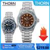 THORN Orologio Subacqueo da Uomo Thorn T023 V3 40mm, Movimento Automatico PT5000, Orologio Meccanico Vintage, Resistenza all'Acqua 200m, Vetro Zaffiro