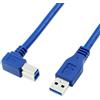 AXONUS USB 3.0 A maschio A B maschio cavo per stampante ad angolo retto da 90 gradi USB3.0 cavo maschio A USB tipo B maschio 0.3m/0.6m/1m/1.8m/3m