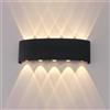 EnwYe Lampada da parete a LED su e giù Lampada da parete interna impermeabile per camera da letto Soggiorno Corridoio Illuminazione per interni ed esterni