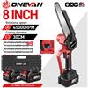 ONEVAN Brushless 8 Pollici Sega Elettrica Oliatore Automatico Palmare Potatura Da Giardino Motosega Strumento di Lavorazione Del Legno Per Makita 18V Batteria Spille