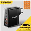 Essager 100W GaN USB Tipo C Caricabatterie PD QC Ricarica rapida 4.0 3.0 Tipo C Ricarica Rapida Per iPhone 14 13 12 Xiaomi MacBook