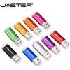 JASTER Nuovo Creativo Con Portachiavi USB 2.0 Flash Drive 128GB 64GB 32GB 16GB 8GB 4GB 128MB Pendrive Moda 9 Colori U Stick Regalo