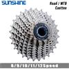 GOLDIX SUNSHINE Cassetta per bici da strada 8/9/10/11/12 Velocità 23/25/28/32/34/36T k7 Cassetta 8V 9V 10V 11V 12V per SHIMANO HG