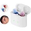 XceeFit Apparecchi acustici ricaricabili Amplificatore audio wireless ITE Mini Cuffie per apparecchi acustici invisibili per anziani Sordono Il dispositivo di ascolto