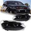 AOKEDING Fari LED AKD per Volkswagen Golf 6 2009-2012, Luci Anteriori GOLF VI MK6 con DRL e Indicatori di Direzione, Accessori Auto