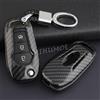 MIHUMOE Catena della custodia della copertura del portachiavi per auto in fibra di carbonio per Ford F-150 F-250 F-350 F-450 XL/XLT Ranger XL Ecosport Everest