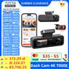 70mai T800E Dash Cam 4K a 3 Canali (Anteriore, Posteriore, Interno) con Controllo Vocale, Monitoraggio Parcheggio 24H, Supercondensatore, GPS, DVR Auto 4K